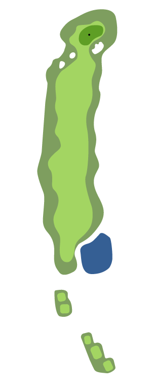 Hole twelve curves to the right